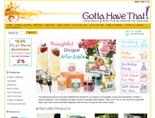 Tablet Screenshot of gottahavethat.com